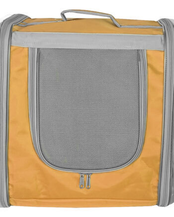 Markapet Çift Cam Kedi Köpek Taşıma Çantası 32x40x42 cm Hardal