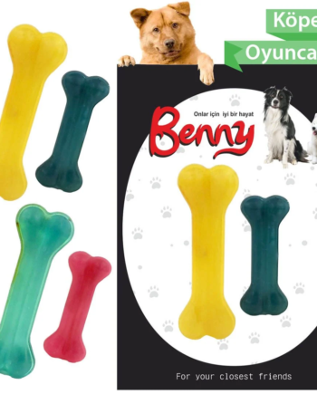 Benny Köpek Oyuncağı İkili Kemik 14 x 4.5 cm ve 3 x 9 cm İki Adet