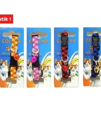 Markapet Elastik Örme Kedi Tasması Karışık renk 10 mm A=23/32 cm