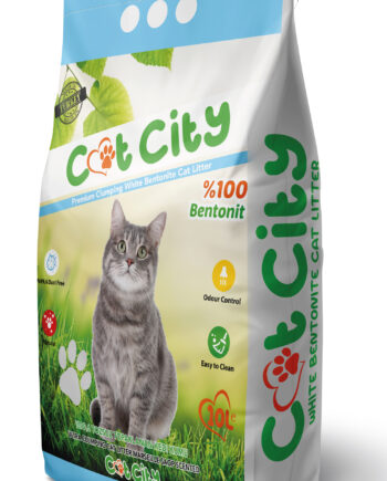 Cat City Doğal Bentonit Topaklanan Kedi Kumu 10 Lt Marsilya Sabunlu