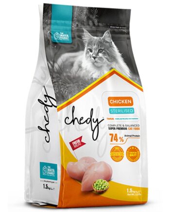 Chedy Super Premium Tavuk Etli Kısırlaştırılmış Yetişkin Kedi Maması 1.5 Kg