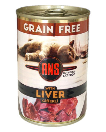 Ans Tahılsız Parça Ciğerli Kedi Konserve Mama 415 gr
