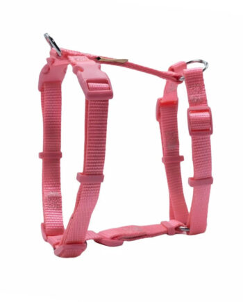 Doggie Ayarlanabilir Özellikli El Yapımı Köpek Göğüs Tasması 1,5 x 35-50 cm Pembe