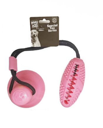 Playfull Yapışkanlı Ödül Hazneli Köpek Oyuncağı 5x12x56 Cm Pembe