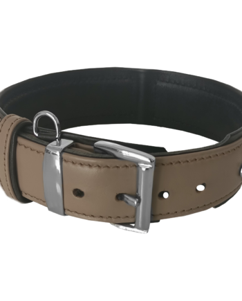 Markapet Deri Doğal Taşlı Köpek Boyun Tasması 28-33 cm X-Small Taba