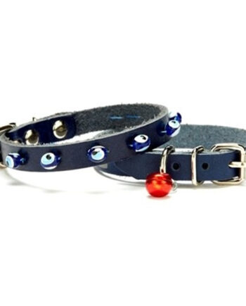 Nazar Boncuklu Kedi Ve Köpek Tasması 1x14-18 cm Mavi Xsmall