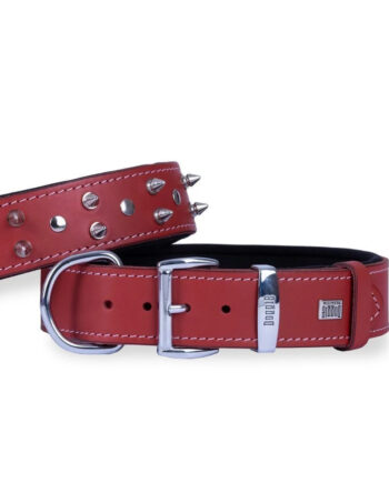 Doggie Çivili Köpek Boyun Tasması 4x52-60 cm Kırmızı