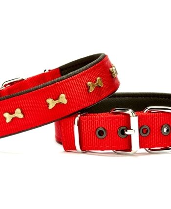 Doggie Softlu Dokuma Köpek Boyun Tasması 3 cm x 55 cm Kırmızı