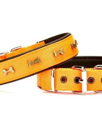 Doggie Softlu Dokuma Köpek Boyun Tasması 3 cm x 55 cm Turuncu