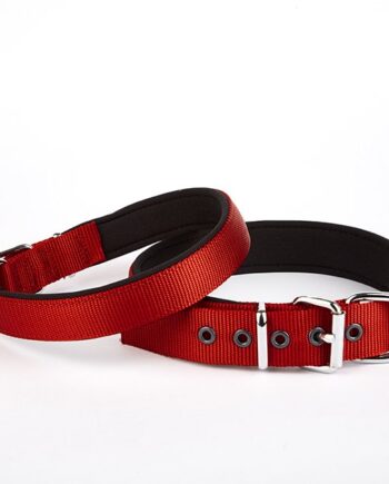 Doggie Comfort Dokuma Köpek Boyun Tasması 45-52 cm Kırmızı
