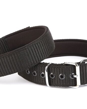Doggie Elit Seri Dokuma Köpek Boyun Tasması 5x60-70cm Siyah