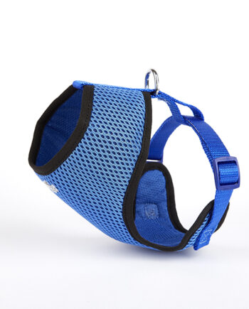 Doggie Havalı Dokumadan Küçük Irk Köpek Göğüs Tasması 1,5 x 35-45 cm Mavi