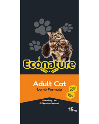 Econature Kuzu Etli Yetişkin Kedi Maması 15 kg