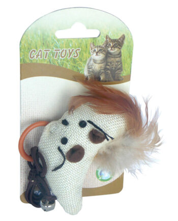 Catia İpli Peluş Kedi Oyuncağı 8,5 cm