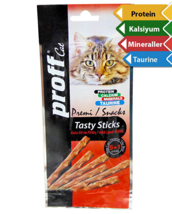 Proff Cat Kuzu Eti Ve Pirinçli Kedi Ödül Çubukları 6x5 gr