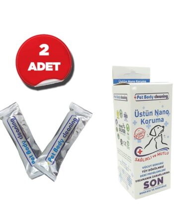 Pet Body Cleaning Koku Giderici Islak Nano Havlu (Dezenfekte Edici) 2 li