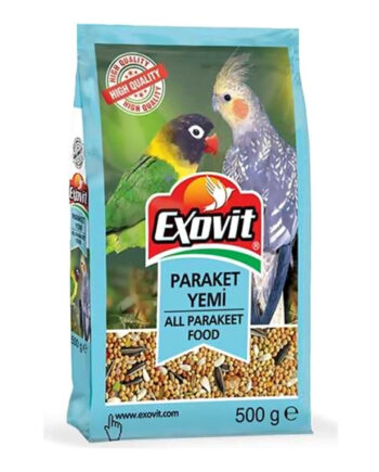 Exovit Paraket Kuşu Yemi 500 Gr Vitaminli Papağan Yemi