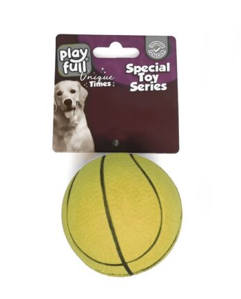 Playfull Zıplayan Basketbol Topu Köpek Oyuncağı 6,3 Cm Sarı