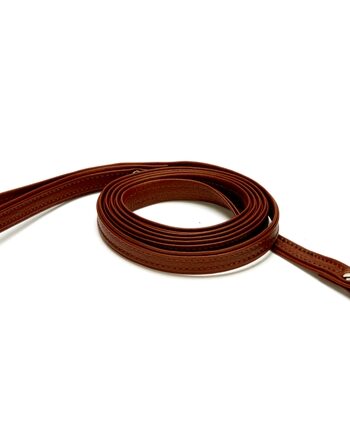 Doggie Flotter El Yapımı Deri Köpek Gezdirme Kayışı 1,5 cm x 150 cm Kahverengi