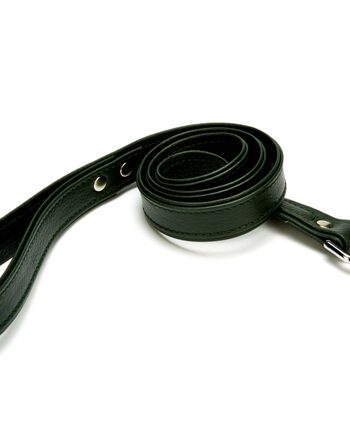 Doggie Flotter El Yapımı Deri Köpek Gezdirme Kayışı 1,5 cm x 150 cm Yeşil