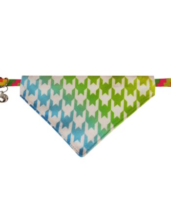 Markapet Kaz Ayağı Desenli Fular Kedi Ve Köpek Tasması 25-30 cm