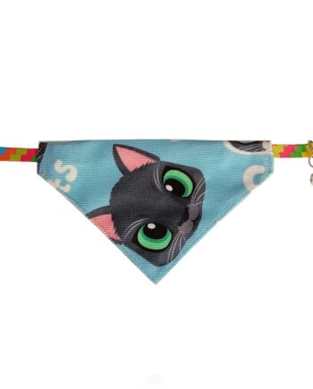 Markapet Kedi Kafası Desenli Fular Kedi Ve Köpek Tasması 25-30 cm