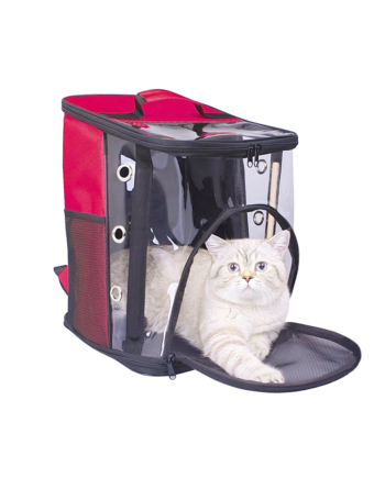 Markapet Galaksi Kedi Taşıma Çantası 30*30*40 cm Kırmızı