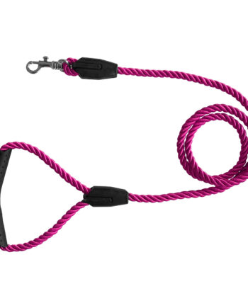 Üçlü Sarmallı Köpek Gezdirme Halatı 1 cm-120 cm Pembe