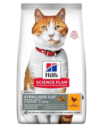 Hills Science Plan Kısırlaştırılmış Tavuklu Kedi Maması 10 Kg