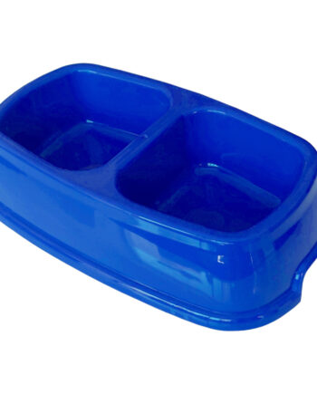 Markapet İkili Plastik Mama Ve Su Kabı 500 + 500 Ml Mavi