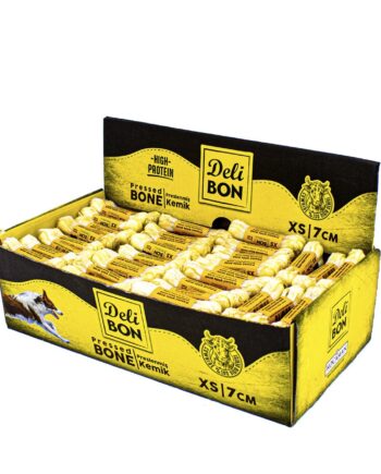 Delibon Deri Köpek Çiğneti Pres Kemik 7cm