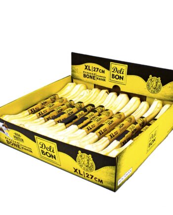 Delibon 27cm Deri Köpek Çiğneti Pres Kemik 1x27cm Beyaz