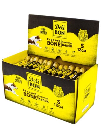 Delibon Deri  Köpek Çiğneti Pres Kemik 1x12cm Natural