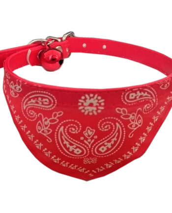 Fularlı Kedi ve Küçük Irk Köpek Boyun Tasması 27 cm Kırmızı
