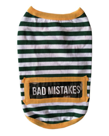 Kedi Köpek Kıyafeti Siyah Beyaz Bad Mistakes XL 38 cm