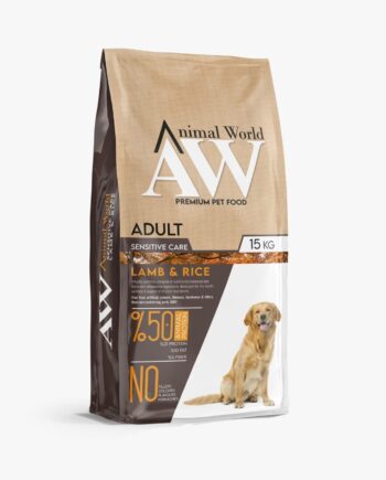 Animal World Kuzu Etli ve Pirinçli Yetişkin Köpek Maması 15kg