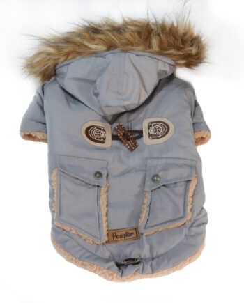 Antler Buttoned Coat Küçük ve Orta Irklar İçin Kapşonlu Köpek Montu X Large