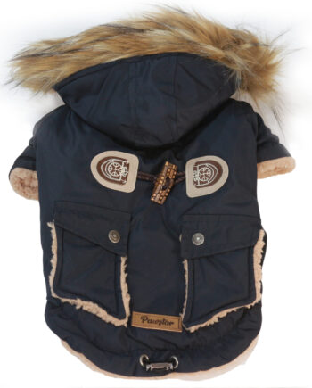 Antler Buttoned Coat Küçük ve Orta Irklar İçin Kapşonlu Köpek Montu X Large