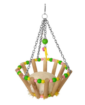 Renkli Boncuklu Ve Çanlı Sepet Kuş Salıncağı 7*12-23 cm