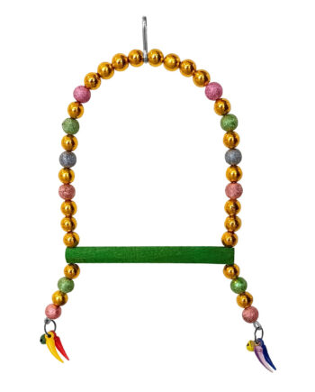 Renkli Boncuklu Ve Parlak Taşlı Kuşu Salıncağı 10-16 cm