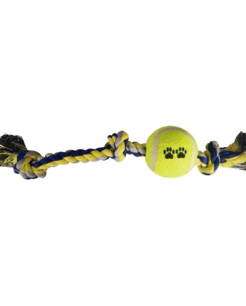 Tenis Toplu Uzun Düğümlü Köpek Diş İpi 7-40 cm Mavi