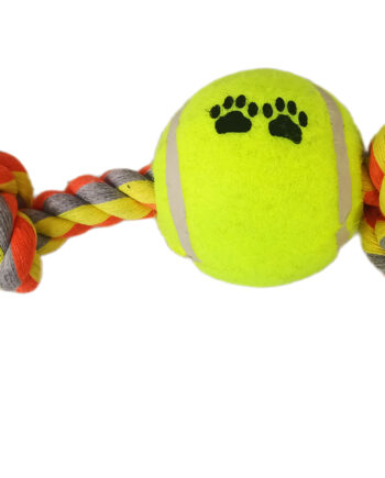 Tenis Toplu Uzun Düğümlü Köpek Diş İpi 7-40 cm Sarı