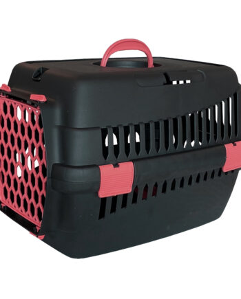 Markapet Lüx Kedi Köpek Taşıma Çantası 32 X 48 X 32 cm Kırmızı-Siyah