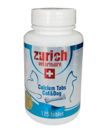 Zurich Kedi Köpek Kalsiyum Tablet 125 Adet
