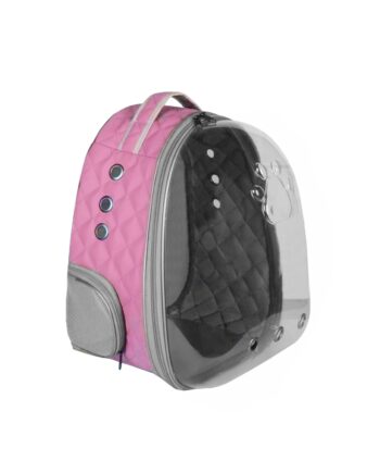 Markapet Kapitone Astronot Kedi Köpek Taşıma Çantası 28*32*40 cm Pembe