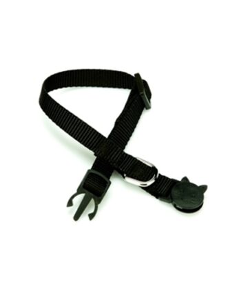 Doggie Kedi Boyun Tasması 1 cm x 30 cm Siyah