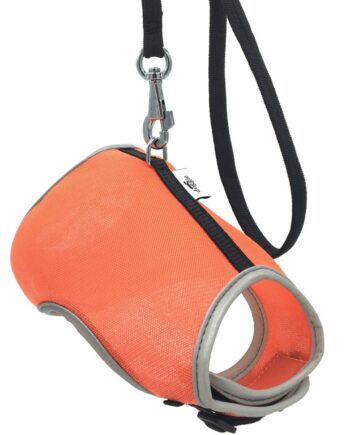 Doggie Havalı Ped Göğüs Tasma Seti Turuncu 25*30 cm + 110 cm