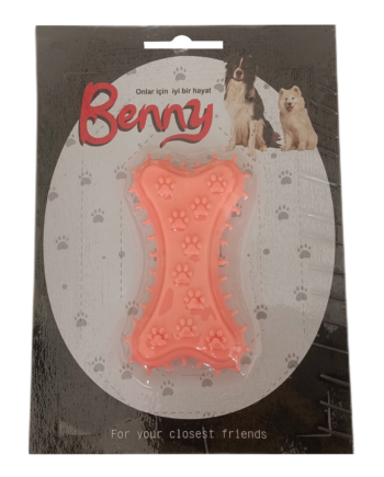 Benny Köpek Oyuncağı Kemik 5.5 x 10 cm Somon