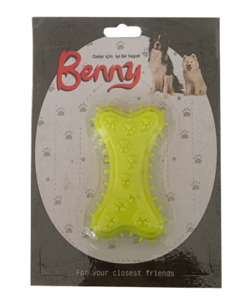 Benny Köpek Oyuncağı Kemik 5.5 x 10 cm Sarı