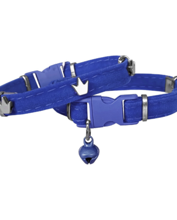 Markapet Kadife Kedi Boyun Tasması King 20-32 cm Mavi